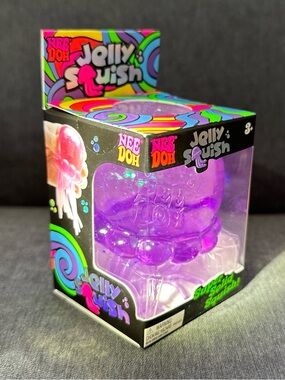NeeDoh Jelly Squish Super Solid Squish - Purple NWT